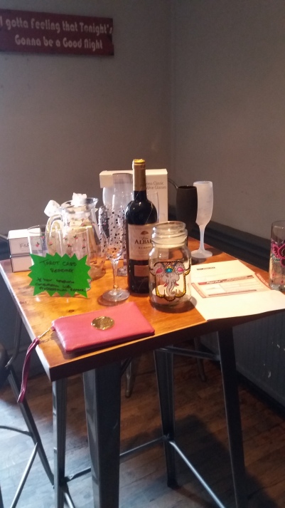 Raffle prizes at the Coffee Morning